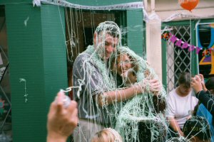 Elaine's 40th Birthday Party Silly String